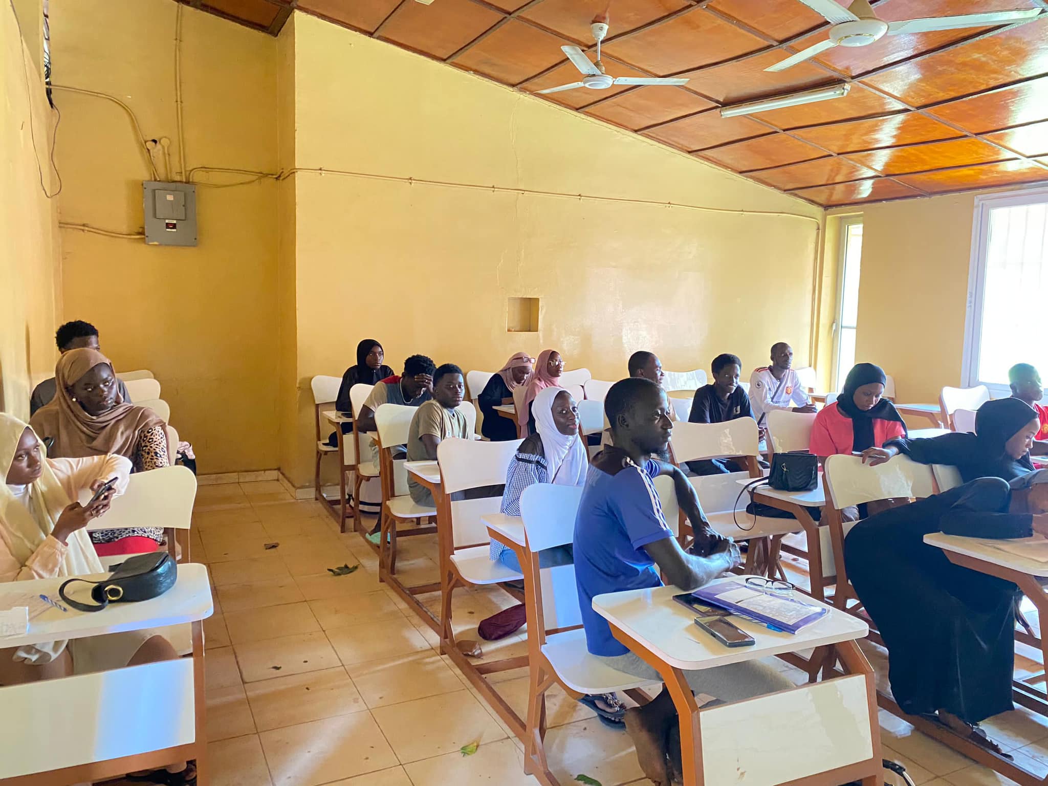 Students in discussion